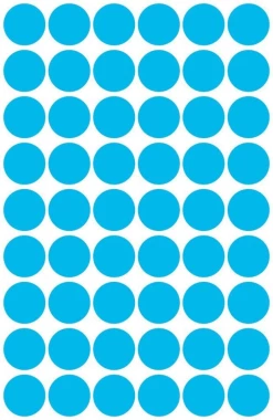 Etykiety Avery Zweckform, okrągłe, średnica 12mm, 270 sztuk, niebieski