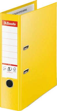 Segregator Esselte No.1 Vivida Plus, A4, szerokość grzbietu 80mm, do 600 kartek, żółty