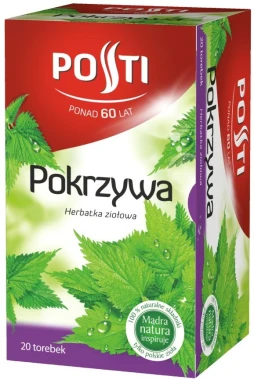 Herbata ziołowa w torebkach Posti, pokrzywa, 20 sztuk x 1.5g