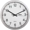 Zegar ścienny Hama CWA100, 30.5cm, tarcza kolor biały, obudowa kolor srebrny