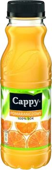 Sok pomarańczowy 100% Cappy, butelka PET, 0.33l