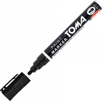 Marker olejowy Toma TO-440, okrągła, 2.5 mm, czarny