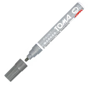 Marker olejowy Toma TO-440, okrągła, 2.5 mm, srebrny