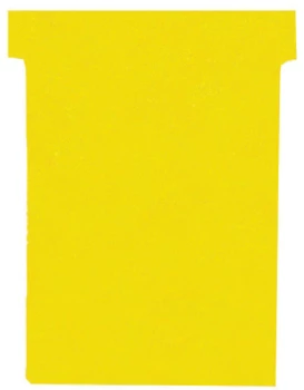 Karteczki do planerów Nobo T-card, rozmiar 2, 60mm, 100 sztuk żółte
