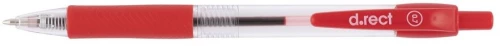 Długopis automatyczny D.Rect 294, 0.7mm, czerwony
