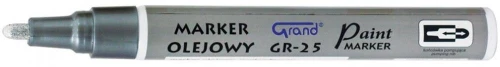 Marker olejowy Grand, GR-25, okrągła, 1.8mm, srebrny