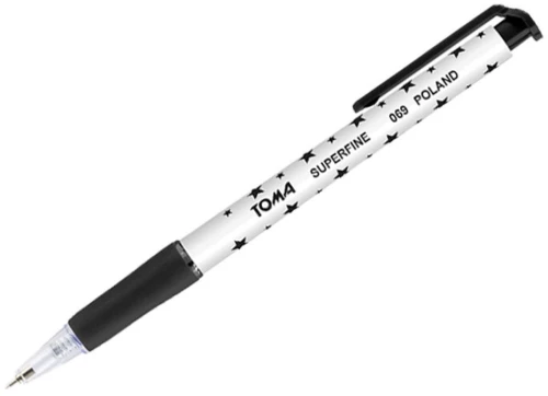 Długopis automatyczny Toma, Superfine 069, 0.5mm, czarny