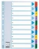 Przekładki kartonowe numeryczne z kolorowymi indeksami Esselte Mylar, A4, 1-10 kart, mix kolorów