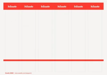 Etykiety grzbietowe Esselte PC, wąskie, do segregregatorów, samoprzylepne, 36x192mm,10 arkuszy, biały