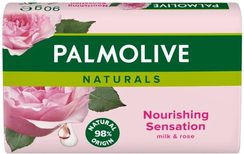 Mydło w kostce Palmolive Naturals Milk & Rose Petals, mleko i róża, 90g