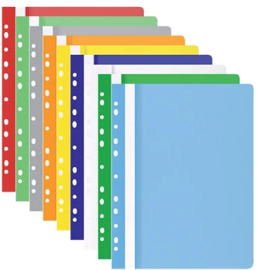 Skoroszyt plastikowy oczkowy Office Products, A4, do 200 kartek, zielony