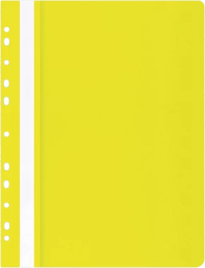 Skoroszyt plastikowy oczkowy Office Products, A4, do 200 kartek, żółty