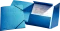 Teczka preszpanowa z narożną gumką Esselte, A4, 330g/m2, 4mm, niebieski