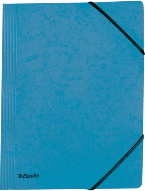 Teczka preszpanowa z narożną gumką Esselte, A4, 330g/m2, 4mm, niebieski