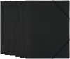Teczka plastikowa z gumką D.Rect, A4, 40mm, czarny