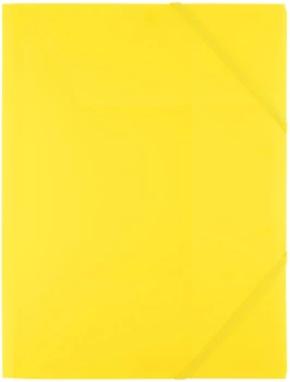 Teczka plastikowa z gumką D.Rect, A4, 40mm, żółty