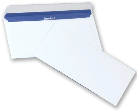 Koperta standardowa, NC, DL, z paskiem HK Super Mail, 100g/m2, 400 sztuk, biały