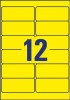 Etykiety poliestrowe Avery Zweckform Heavy Duty, wodoodporne, 99.1x42,3mm, 20 arkuszy, żółty