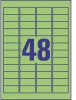 Etykiety usuwalne Avery Zweckform, 45.7x21.2mm, 20 arkuszy, zielony