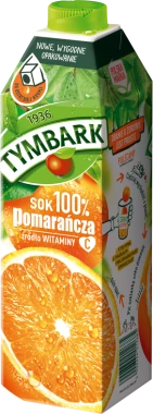 Sok pomarańczowy Tymbark, karton, 1l