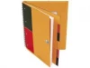 Kołonotatnik Oxford International Organiserbook, A4+ w kratkę, 80 kartek, szary
