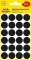 Etykiety Avery Zweckform, okrągłe, średnica 18mm, 96 sztuk, czarny
