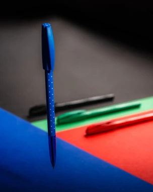 Długopis Rystor, Kropka, 0.5mm, czerwony