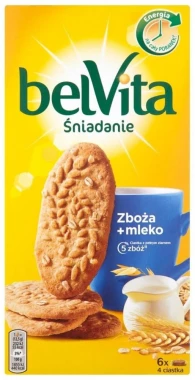Ciastka zbożowe Belvita, 5 zbóż, 300g
