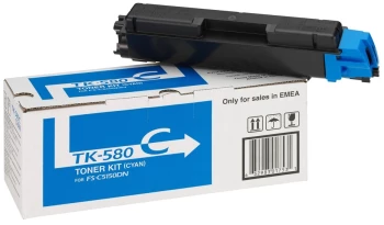 Toner Kyocera TK-580C (1T02KTCNL0), 2800 stron, cyan (błękitny)