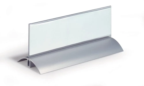 Tabliczka na biurko Durable Desk Presenter De Luxe, 61x210mm, 2 sztuki, przezroczysty
