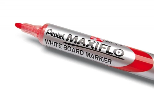 Marker suchościeralny Pentel Maxiflo MWL5S, okrągła, 4mm, czerwony