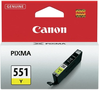 Tusz Canon 6511B001 (CLI551Y), 344 strony, yellow (żółty)