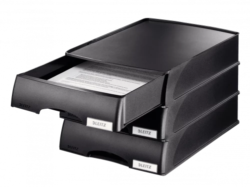 Moduł szufladowy Leitz Plus, z 1 szufladą, do dokumentów, A4, czarny