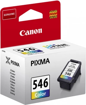 Tusz Canon 8289B001 (CL546), 180 stron, CMY cyan (błękitny), magenta (purpurowy), yellow (żółty)