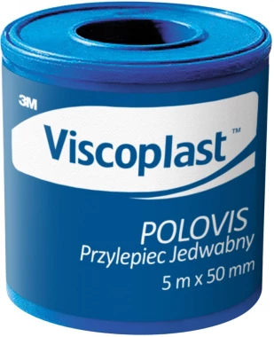 Plaster w rolce Viscoplast Polovis, 5cmx5m, biały