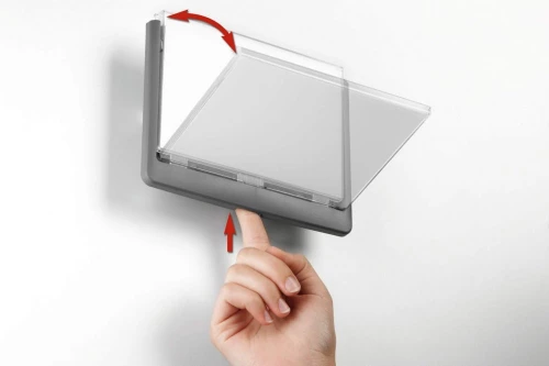 Tabliczka przydrzwiowa Durable Click Sign, 149x105.5mm, grafitowy