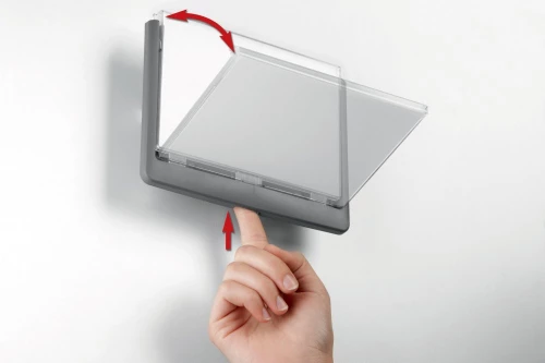 Tabliczka przydrzwiowa Durable Click Sign, 149x52.5mm, biały