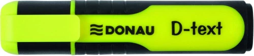 Zakreślacz fluorescencyjny Donau, D-Text, ścięta, żółty