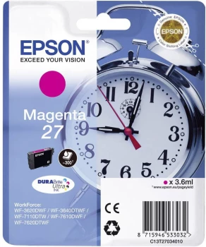 Tusz Epson T2703 (C13T27034010), 300 stron, magenta (purpurowy)