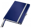 Notatnik w kratkę Leitz Style, A5, twarda oprawa, 80 kartek, tytanowy błękit