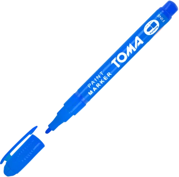 Marker olejowy Toma TO-441, okrągła, fine, 1.5mm, niebieski