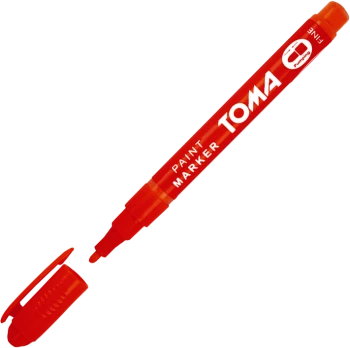 Marker olejowy Toma TO-441, okrągła, fine, 1.5mm, czerwony