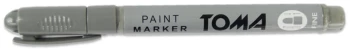 Marker olejowy Toma TO-441, okrągła, fine, 1.5mm, srebrny