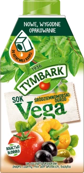 Sok warzywno-owocowy Tymbark Vega, Śródziemnomorski Ogród, karton, 0.5l
