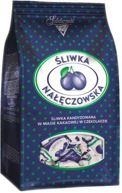 Cukierki Śliwka Nałęczowska Solidarność, w czekoladzie, 350g