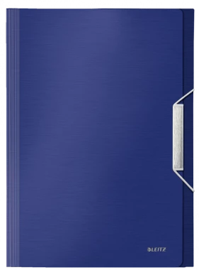 Teczka segregująca Leitz Style, A4, 6 przegródek, grzbiet 38mm, tytanowy błękit