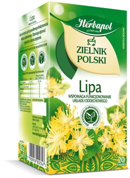 Herbata ziołowa w torebkach Herbapol Zielnik Polski, Lipa, 20 sztuk x 1.5g