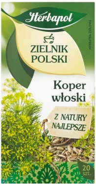 Herbata ziołowa w torebkach Herbapol Zielnik Polski, Koper włoski, 20 sztuk x 2g