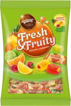 Galaretki Wawel Fresh&Fruity, mix owocowy, 1kg