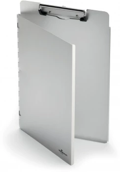 Podkład do pisania Durable z okładką, A4, aluminiowy, srebrny